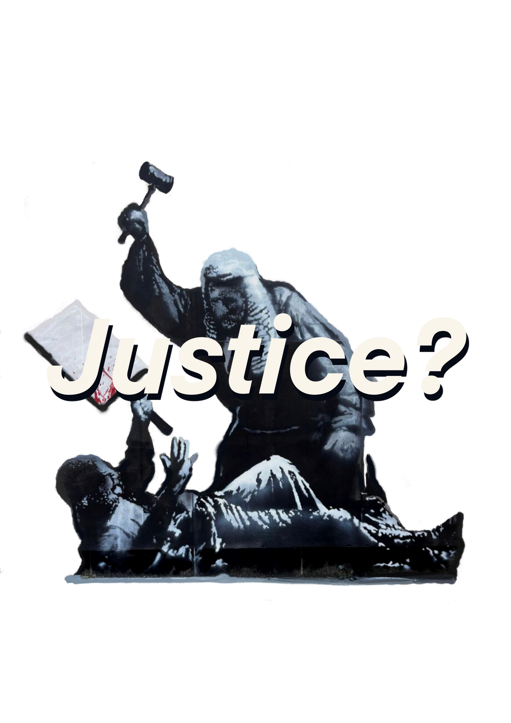 'BANKSY' STYLE JUSTICE HOODIE