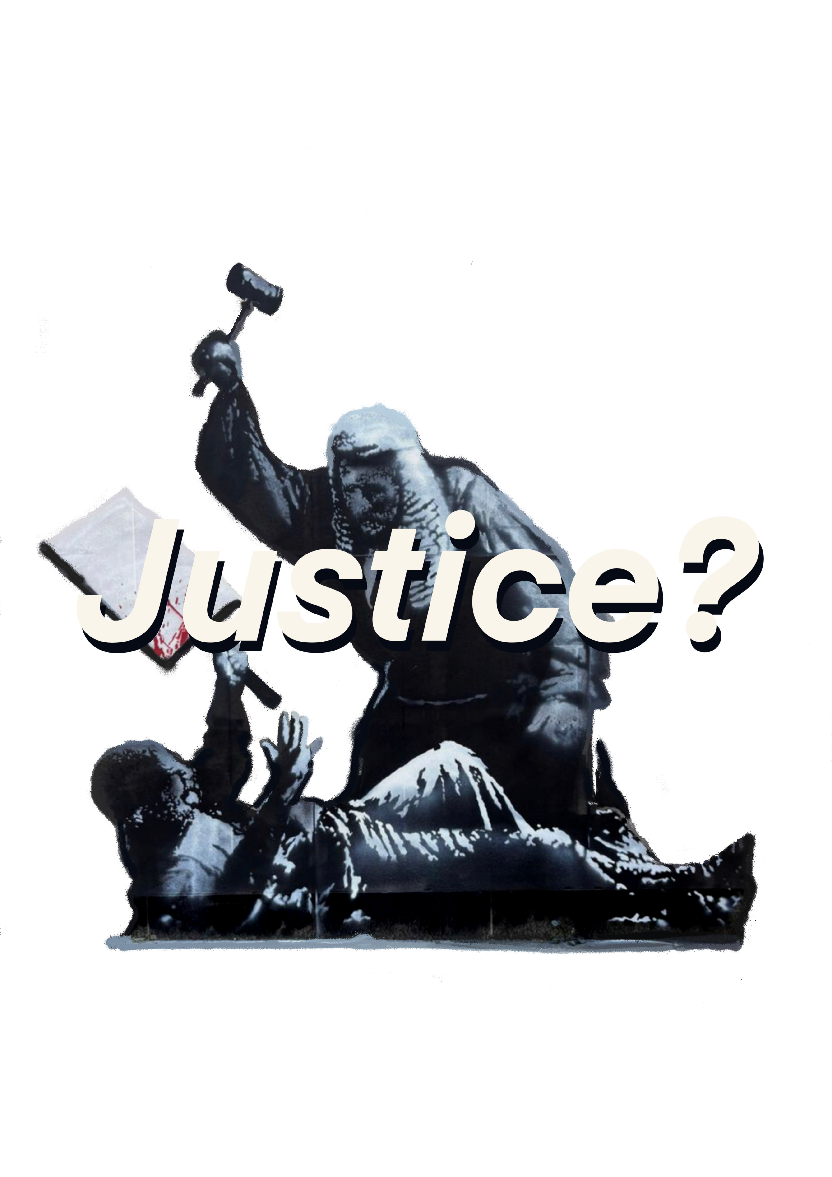 'BANKSY' STYLE JUSTICE HOODIE