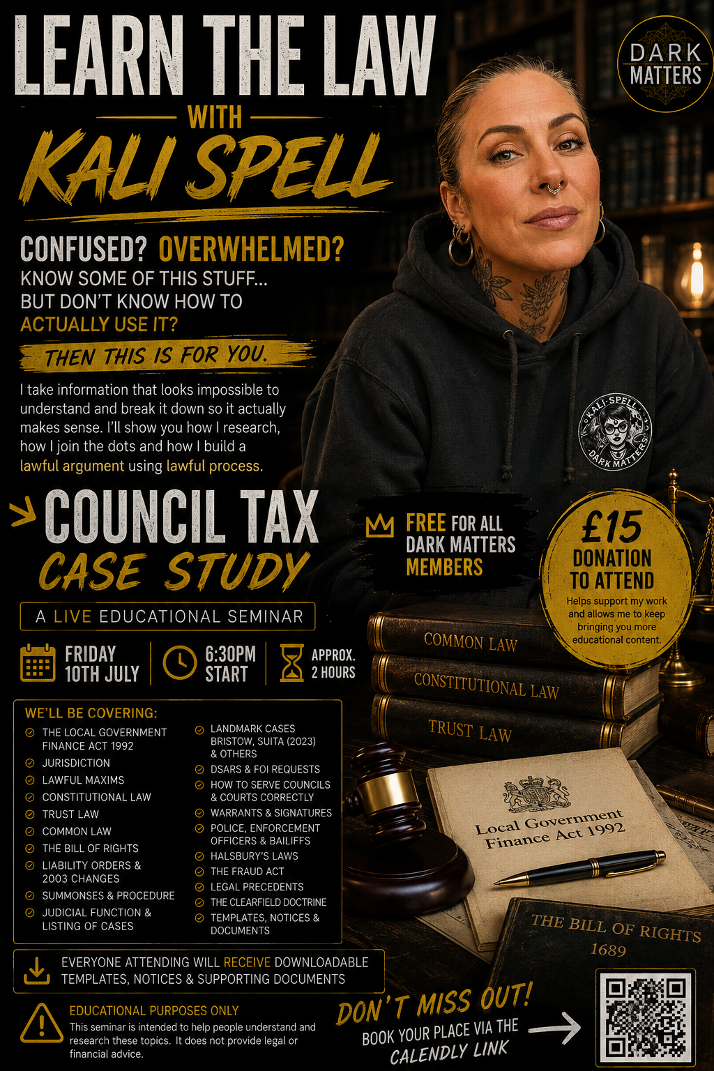 COUNCIL TAX MASTERCLASS 1 : HANDBOOK, WORKBOOK AND TWO HOUR ZOOM SESSION.